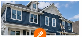 Residential exterior painting project